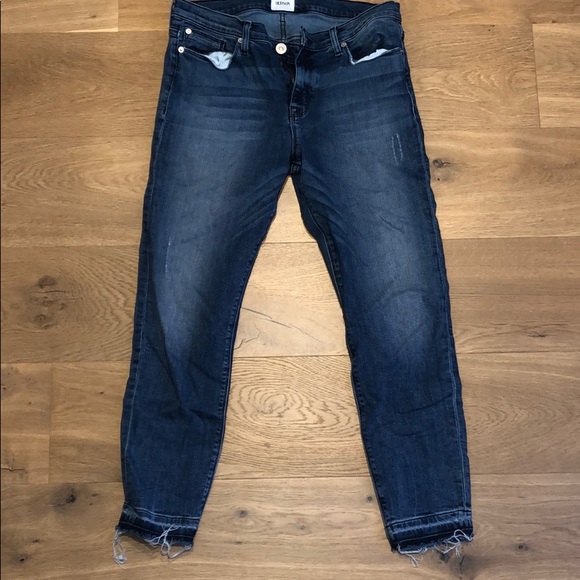Hudson Jeans Denim - Hudson skinny raw edge jeans
